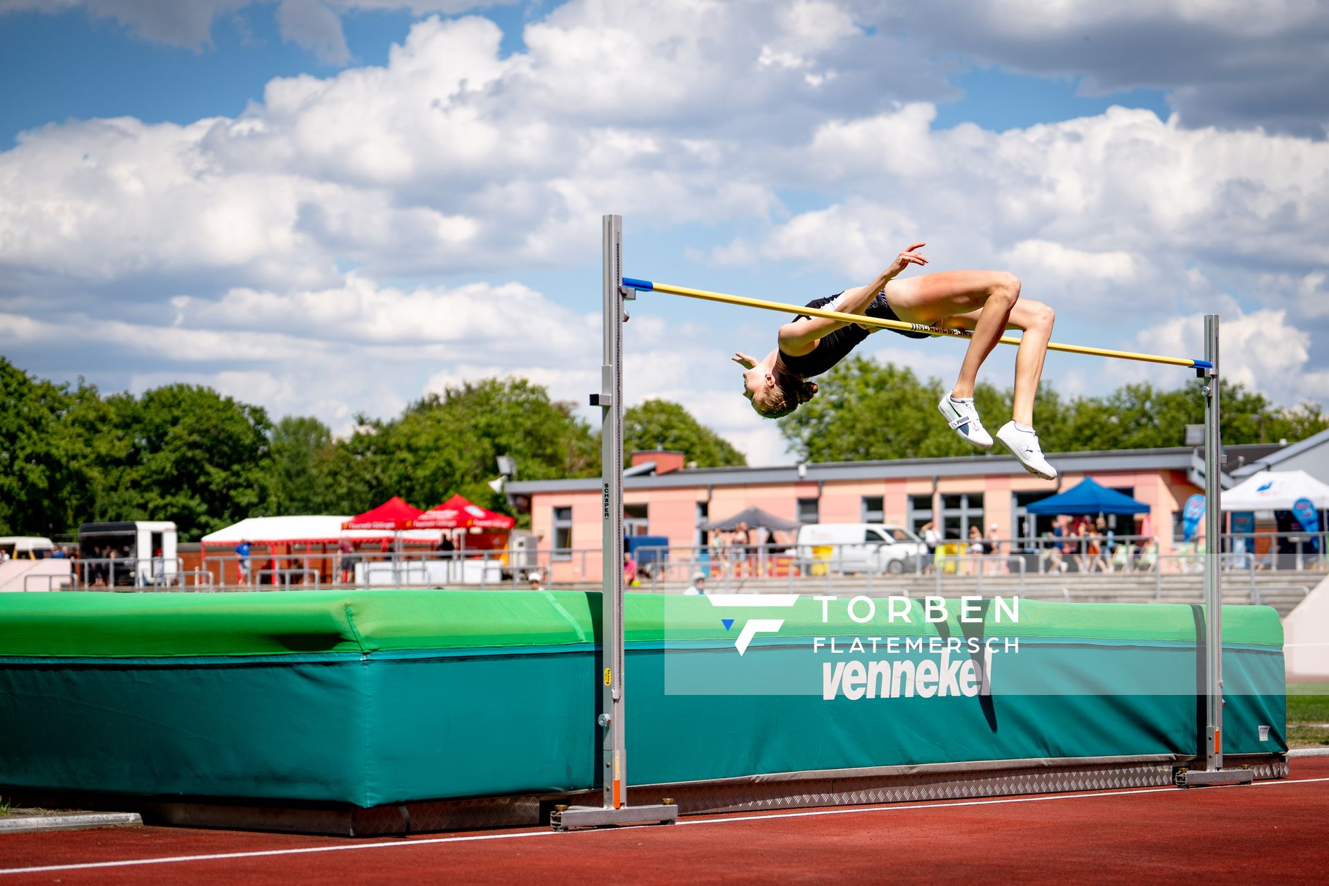 Imke Onnen (Hannover 96) im Hochsprung am 03.07.2022 waehrend den NLV+BLV Leichtathletik-Landesmeisterschaften im Jahnstadion in Goettingen (Tag 1)